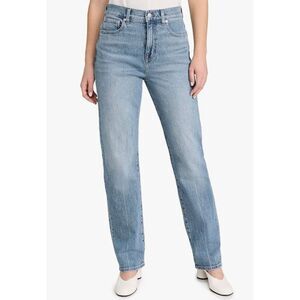 Madewell Straight Leg Jeans in Light Blue Wash